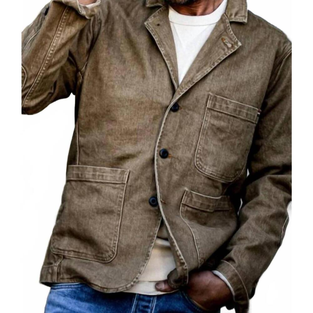NEW WIESMADE scout denim blazer in wheat